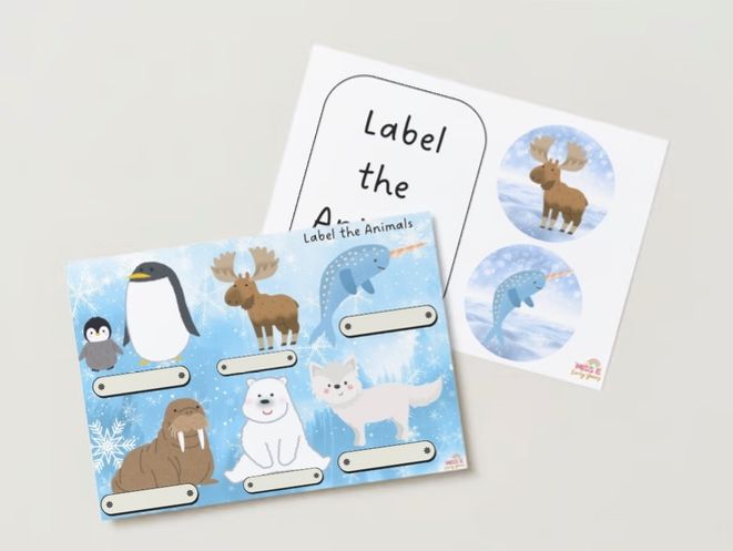 Label the Animals - Miss E's Early Years