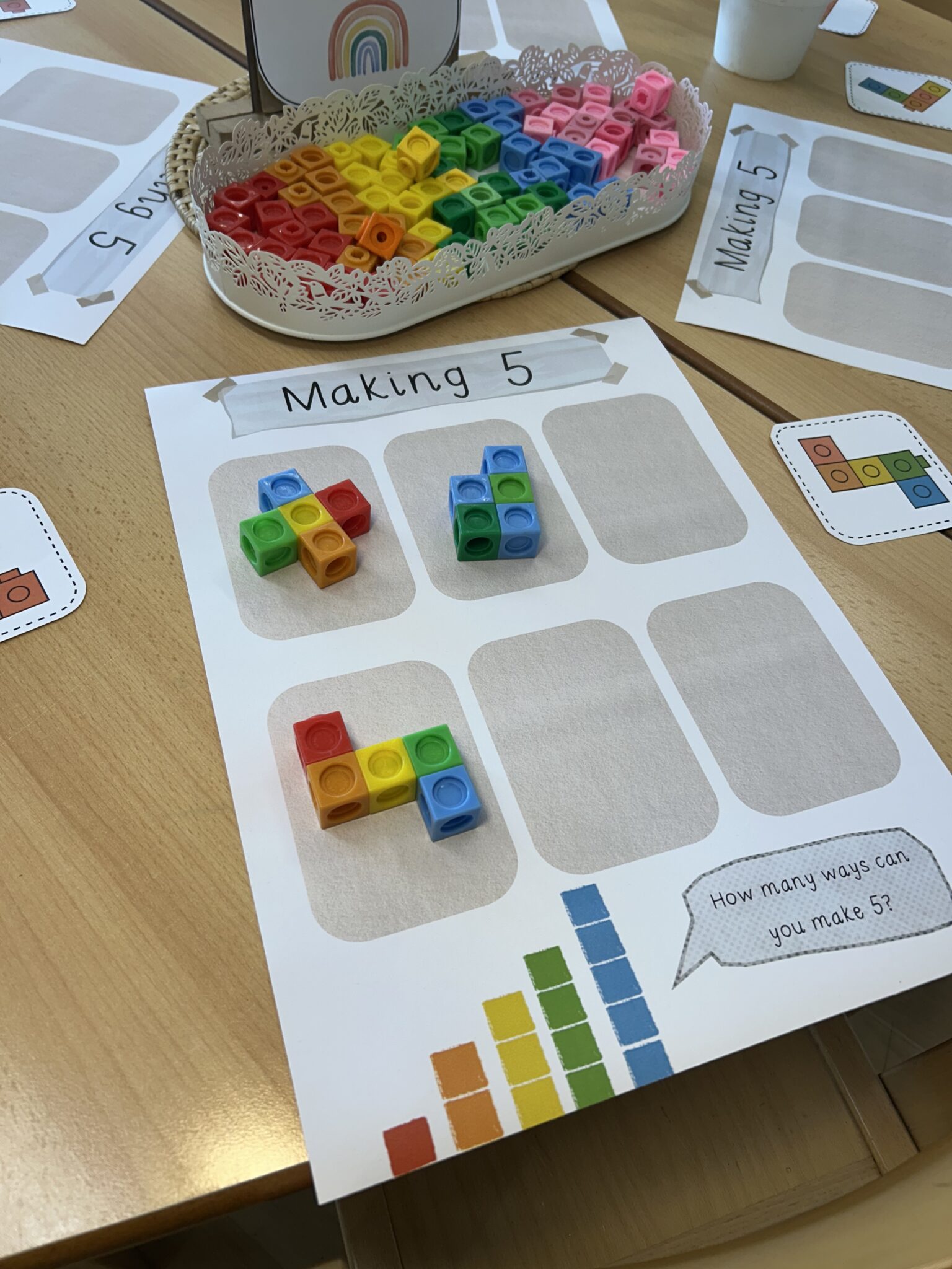 Making 5 Multilink Cubes Miss E s Early Years Making 5 Multilink Cubes Miss E s Early Years