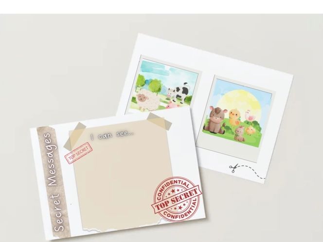 Secret Message Frame Secret Messages - Miss E's Early Years