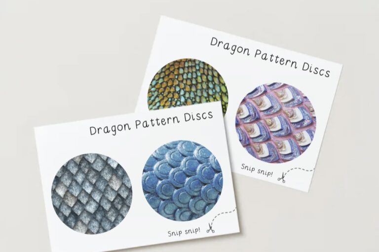 Animal Pattern Disc Dragon Scales Pattern Discs - Miss E's Early Years