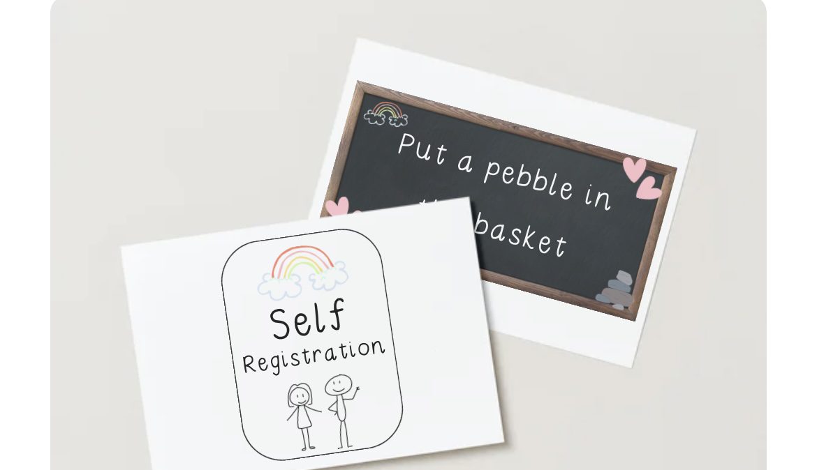 Self Registration Signs - Miss E's Early Years