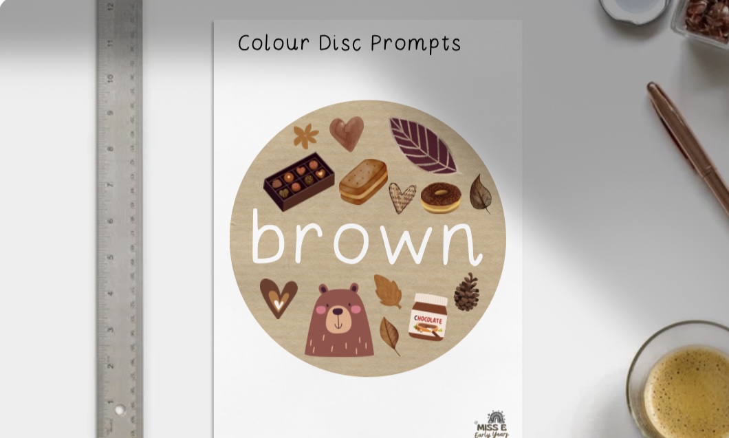 Color Disc English Colour Discs - Set 2 - Miss E's Early Years