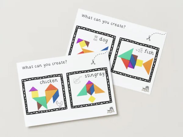 Tangram Pattern Cards - Miss E's Early Years