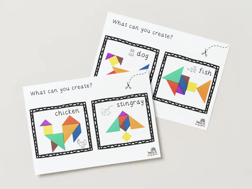Tangram Pattern Cards - Miss E's Early Years