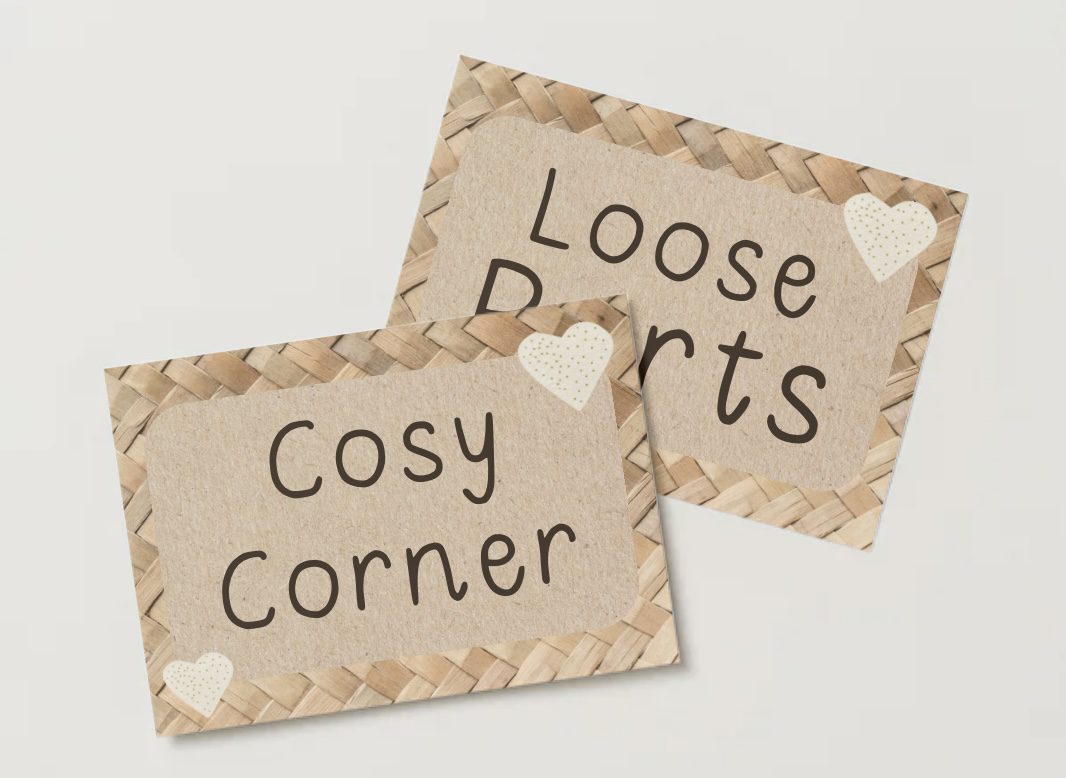 Wicker Classroom Signs - Miss E's Early Years