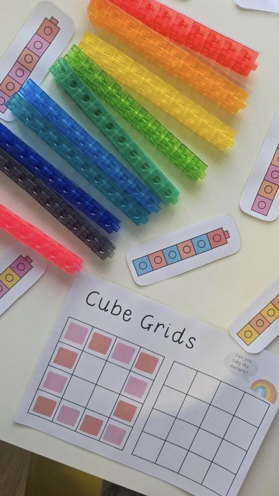 Cube Grid Pattern Cube Grids - Copy the Pattern - Miss E's Early Years