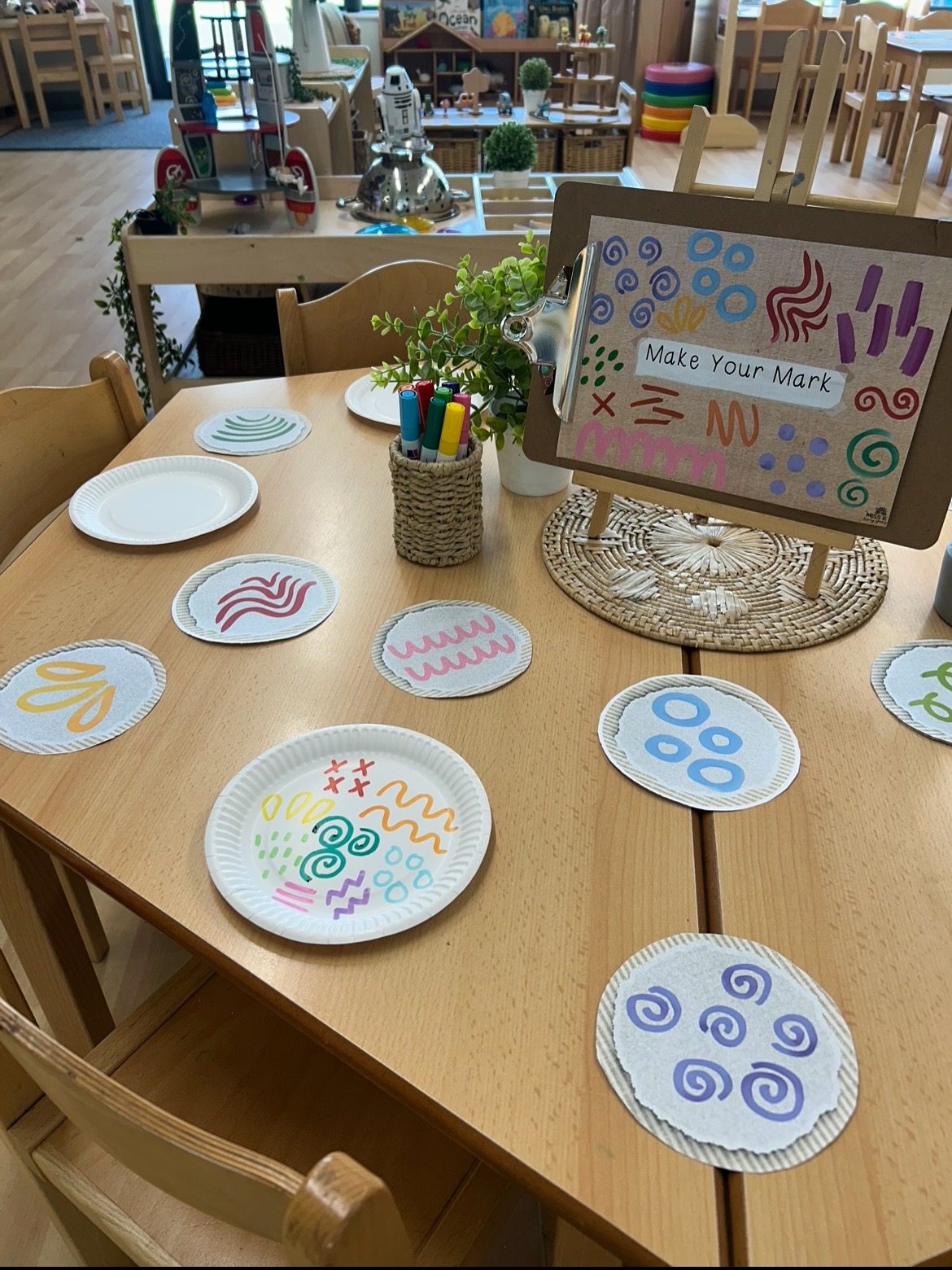 Mark Making Display Sign Mark Making Poster - Miss E's Early Years