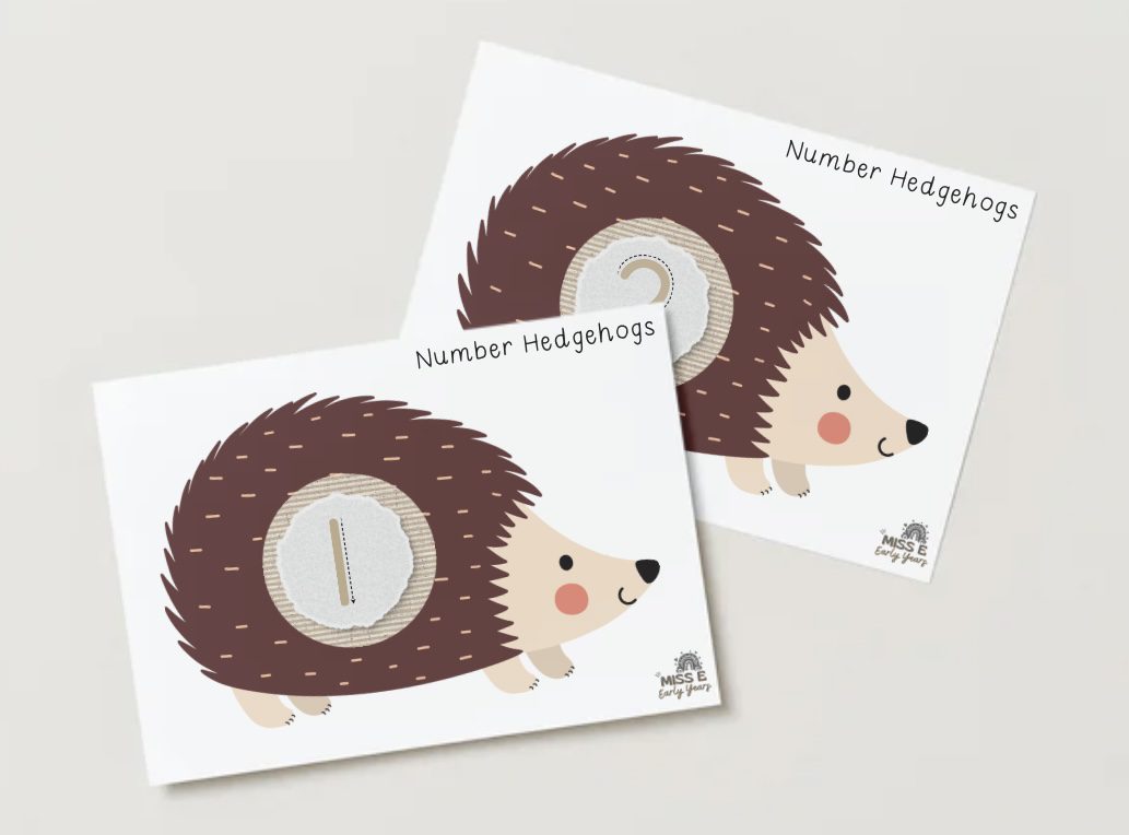 Numbered Hedgehogs - Miss E's Early Years