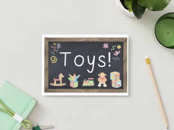 Toys Sign - Miss E's Early Years