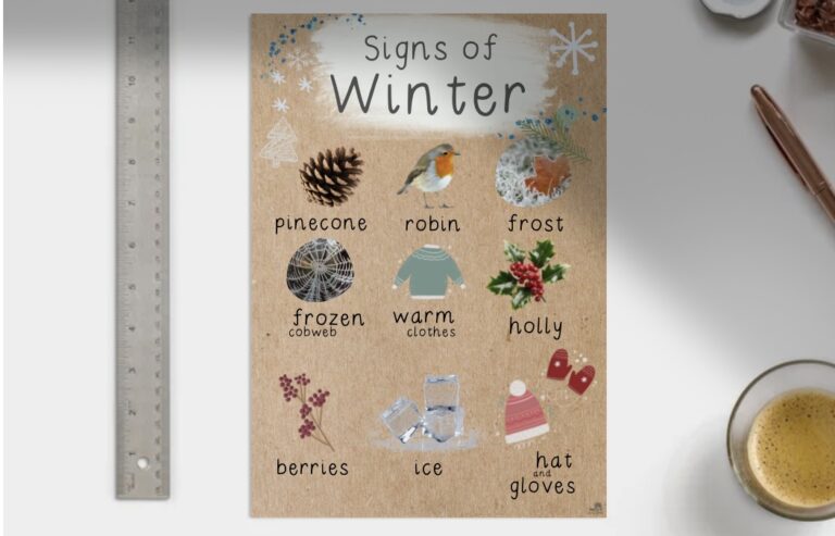 Winte Sign Signs of Winter - Miss E's Early Years