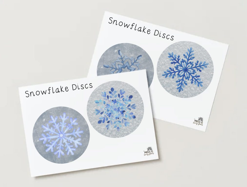 Snowflake Discs - Miss E's Early Years