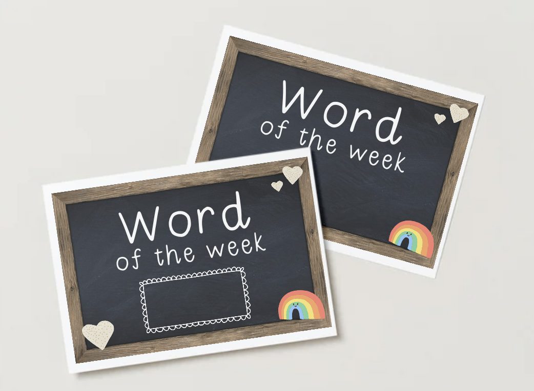 Word of the Week Sign - Miss E's Early Years