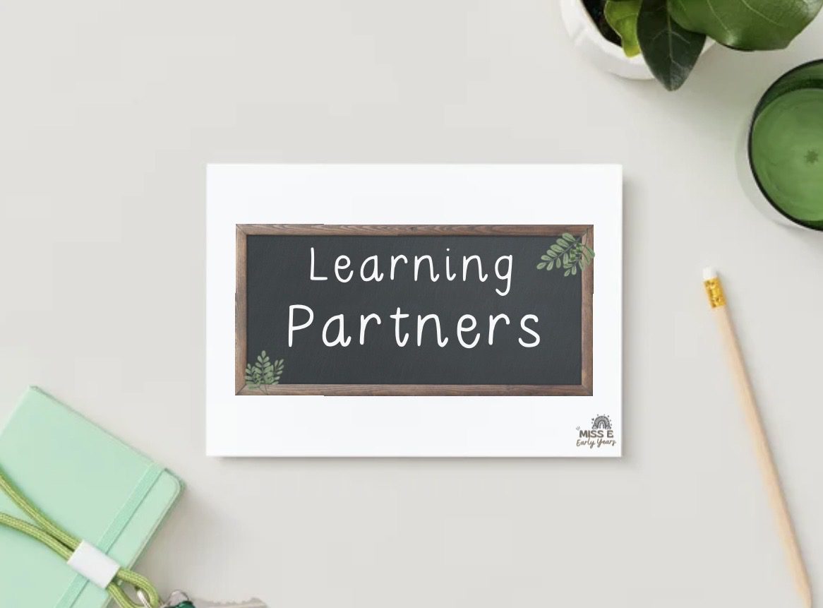 Learning Partners Display Learning Partners Sign - Miss E's Early Years