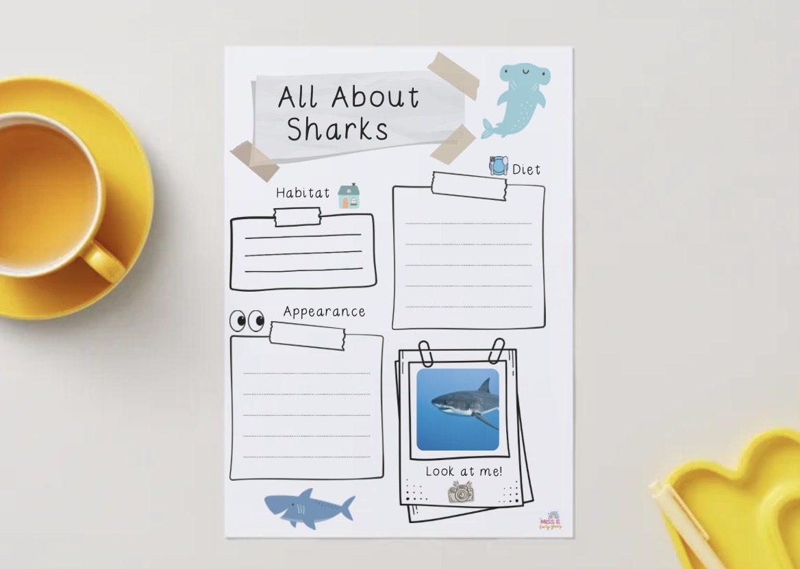 Ocean Creature Fact Files - Miss E's Early Years