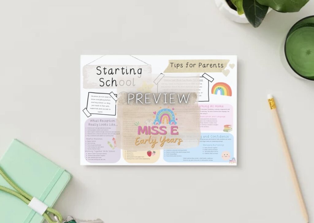 Starting School - Tips for Parents - Miss E's Early Years