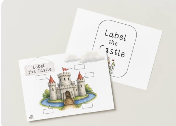Label the Castle - Miss E's Early Years