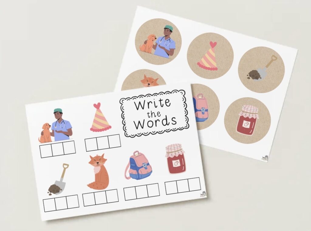 Write the CVC Words - Set 2 - Miss E's Early Years
